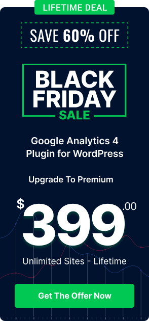 Analytify Black Friday Cyber Monday Sidebar Banner