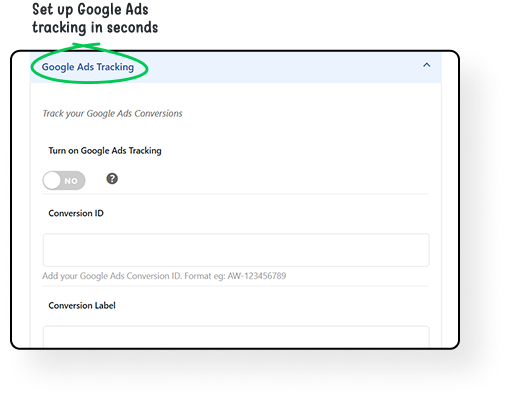 Google Ads Conversion Tracking Integration