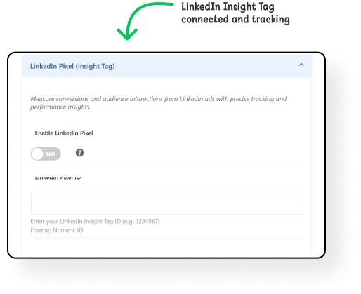 LinkedIn Pixel Integration