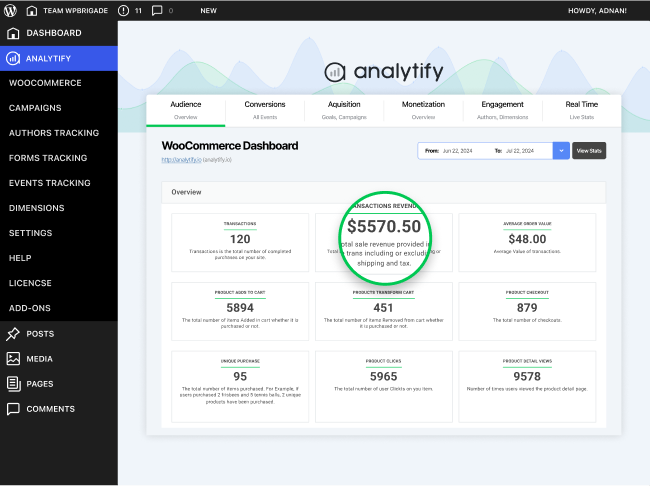 Tracking for WooCommerce