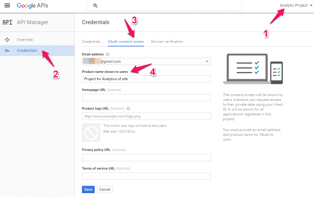 How to get Google API from Google Developers console - Analytify