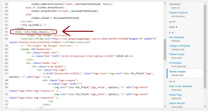 paste gtm code in body tag