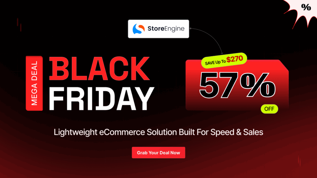 StoreEngine Black Friday Deals Banner. 1 1 WordPress Black Friday