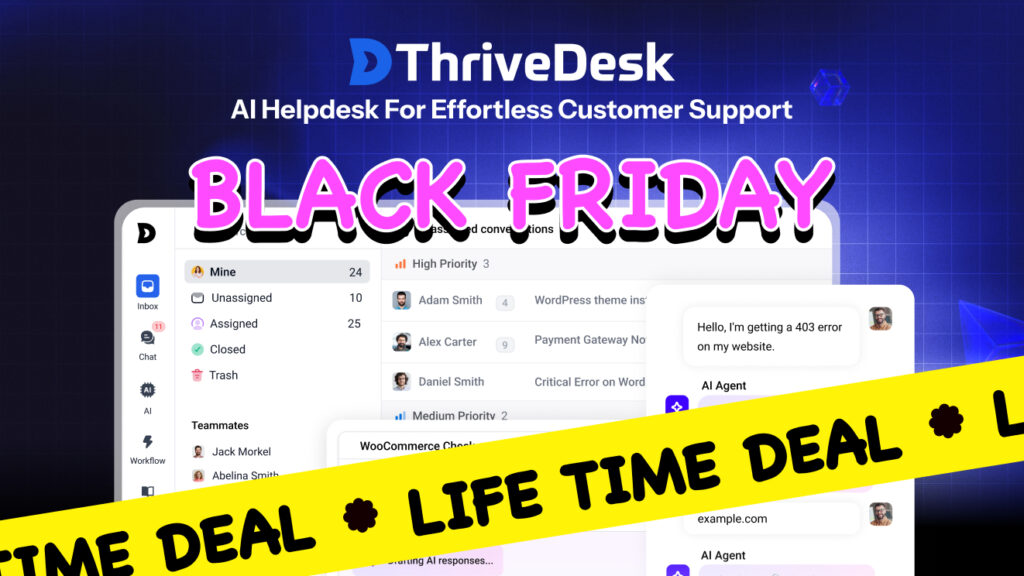 ThriveDesk Black Friday WordPress Black Friday