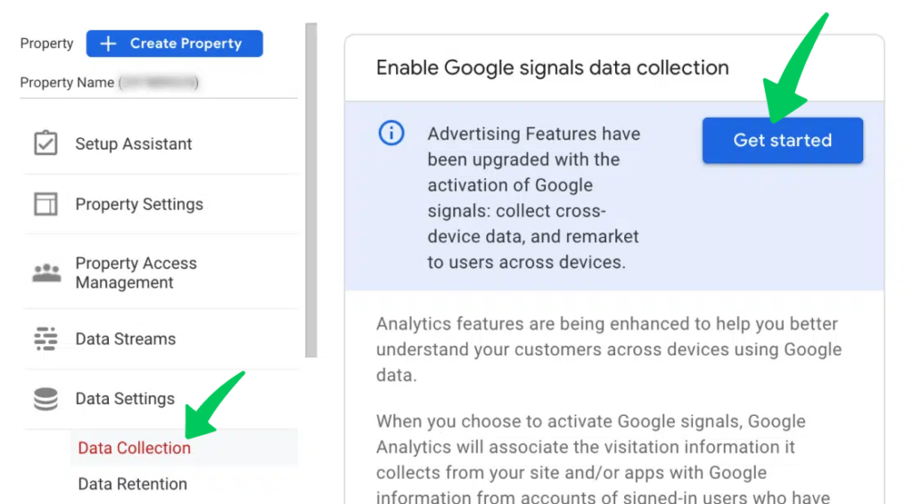 enable google signals