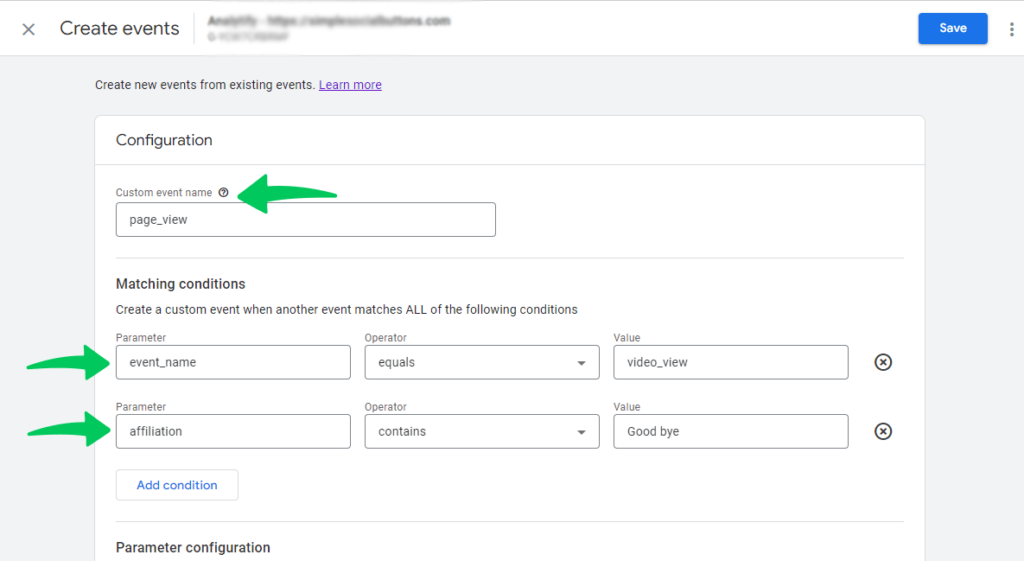 custom event Google Analytics 4