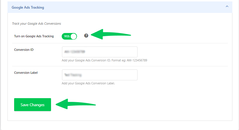 Google Ads Conversion Tracking
