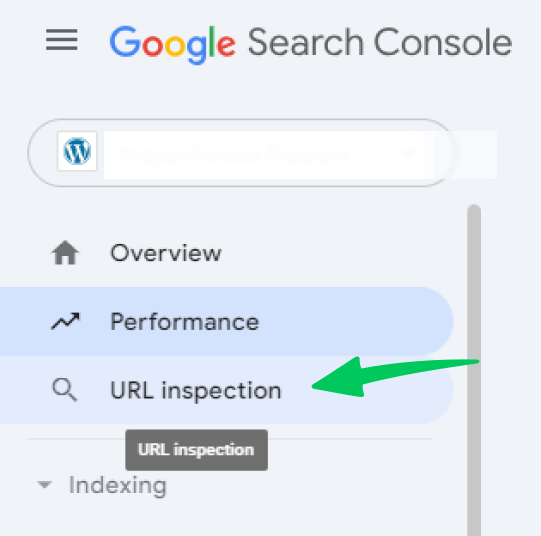 url inspection in Google search console