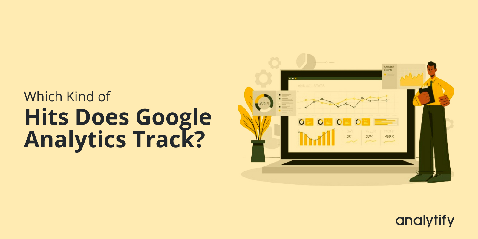 What kind of hits Google Analytics tracks