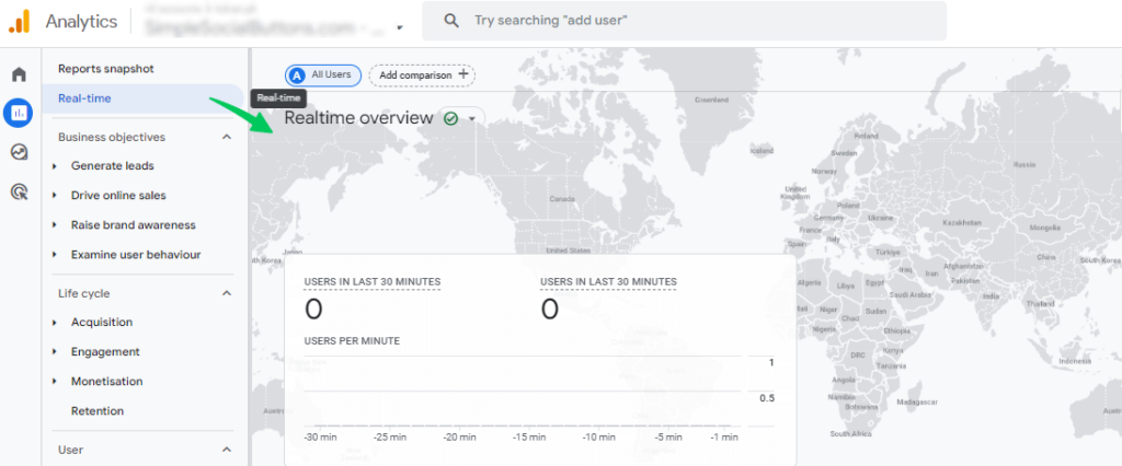 go to real time overview