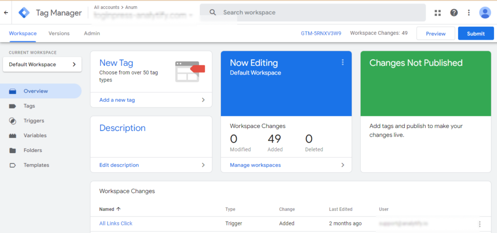 GTM Google tag manager
