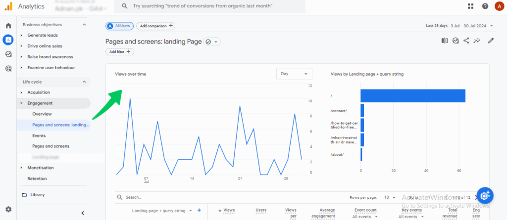 New landing page added