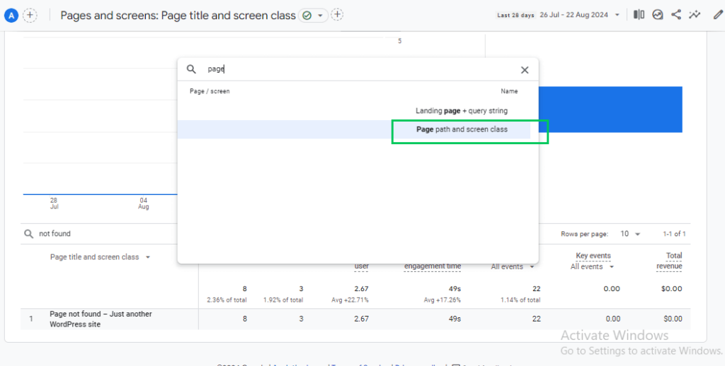 choose secondary dimension (Google Analytics SEO reports )