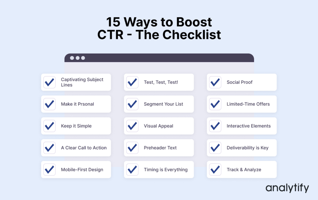 Ways to improve email CTR