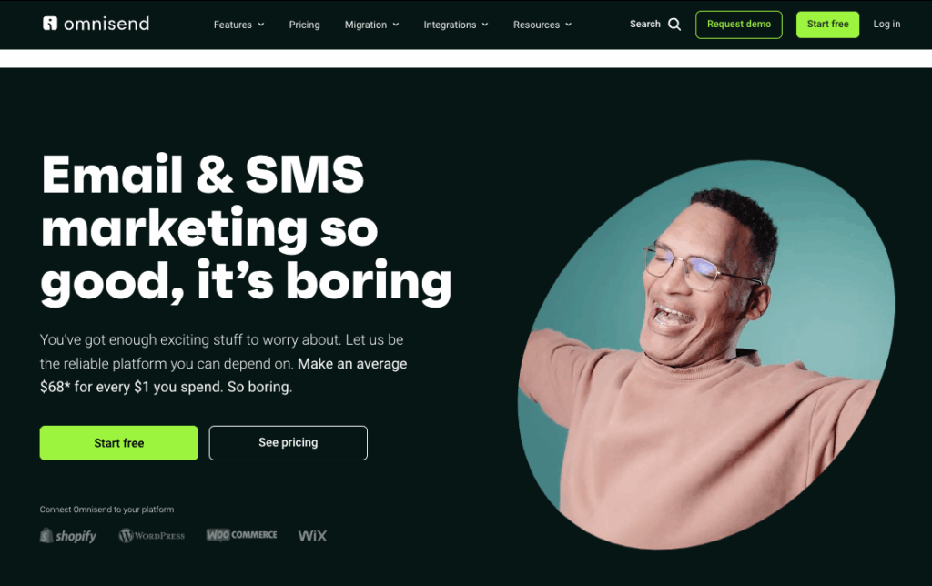 Omnisend homepage cover