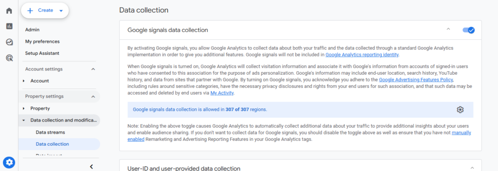 Google Data Signal para recopilar la demografía de Google Analytics y los informes de intereses