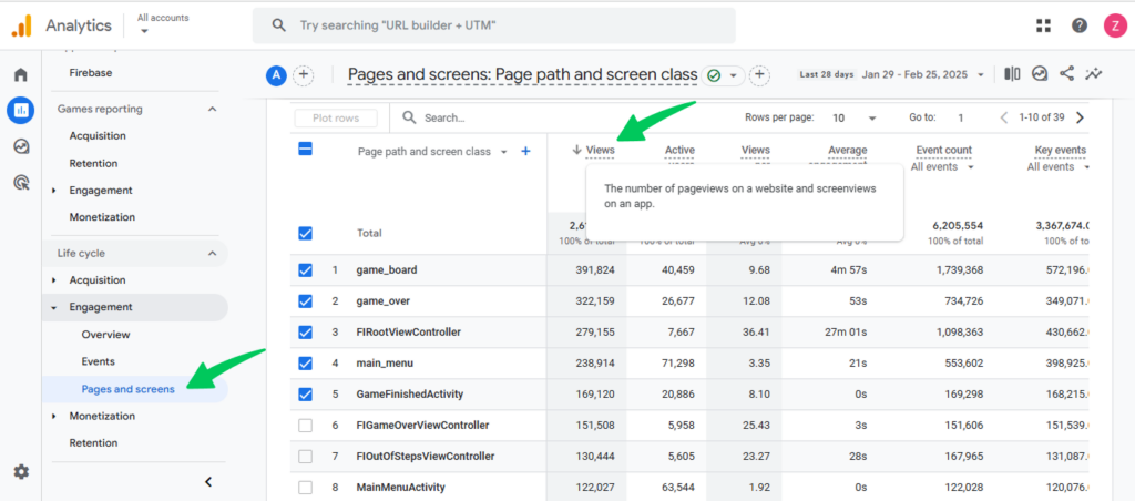 Google Analytics pageview tracking