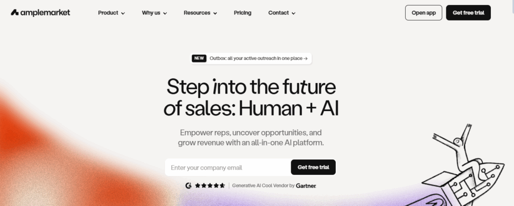 Amplemarket, an email tracking tool