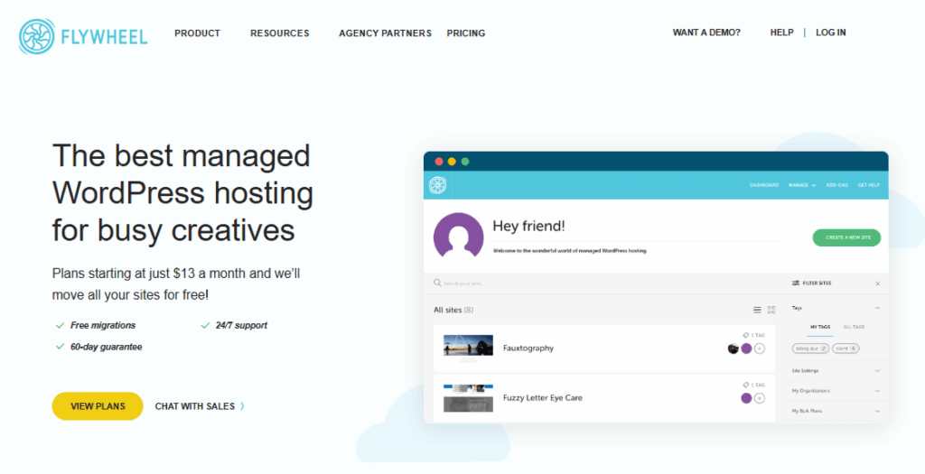 Dashboard of Flywheel