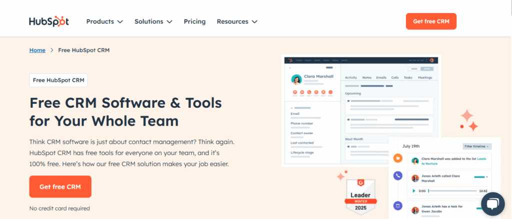 Hubspot an email tracking software