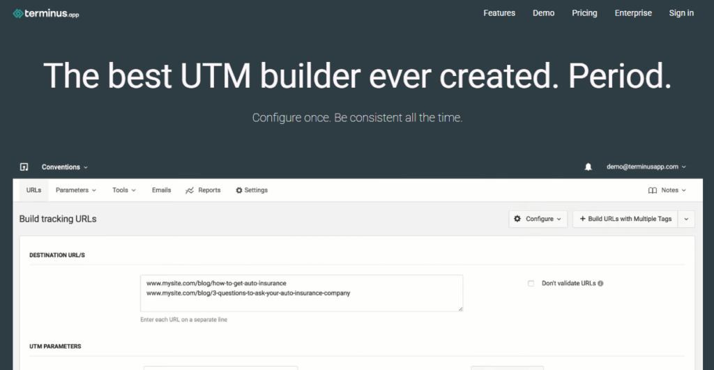 Terminusapp URL Builder