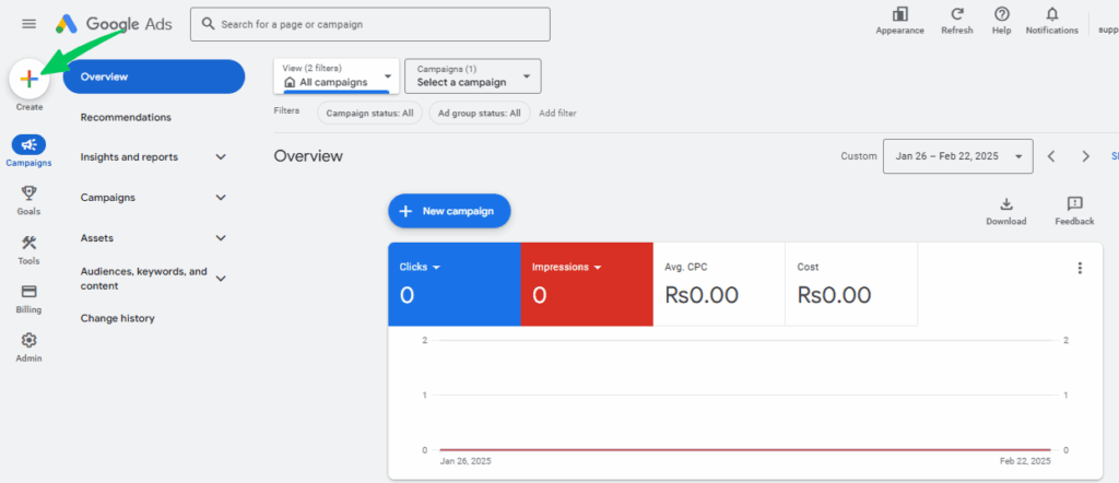 Setup Google Ads Campaign