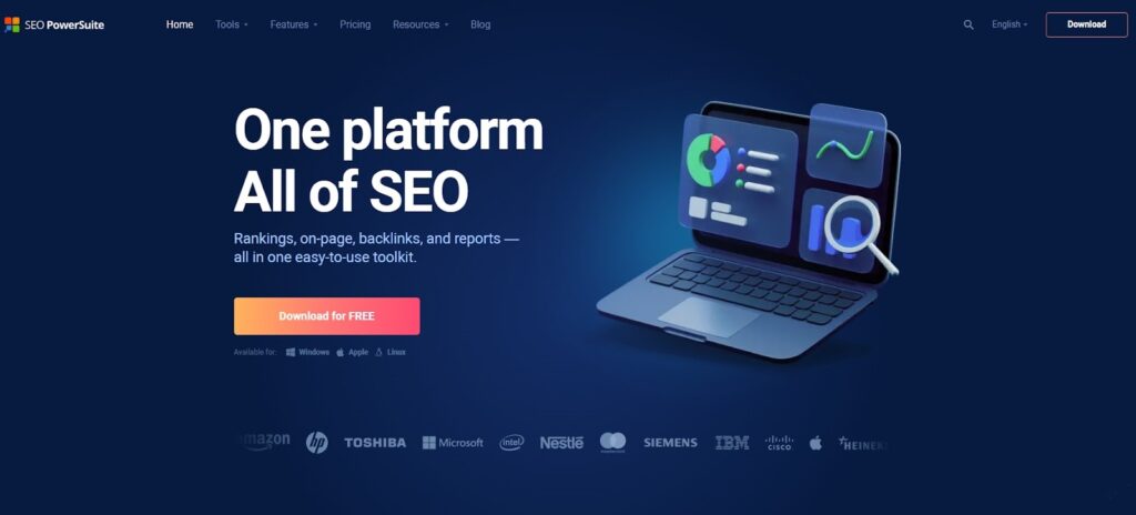 SEO powersuiteone of the best seo ranking tools