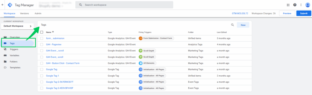 GTM Tags 