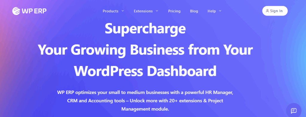  WP ERP WordPress CRM Plugin