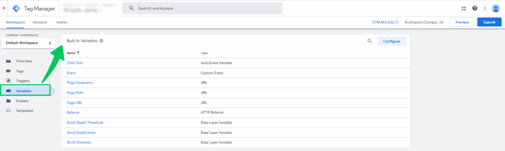 Built-in-variables