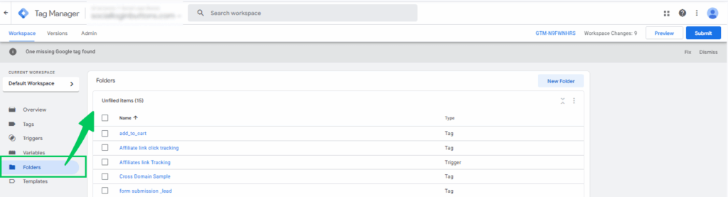 GTM Folders 