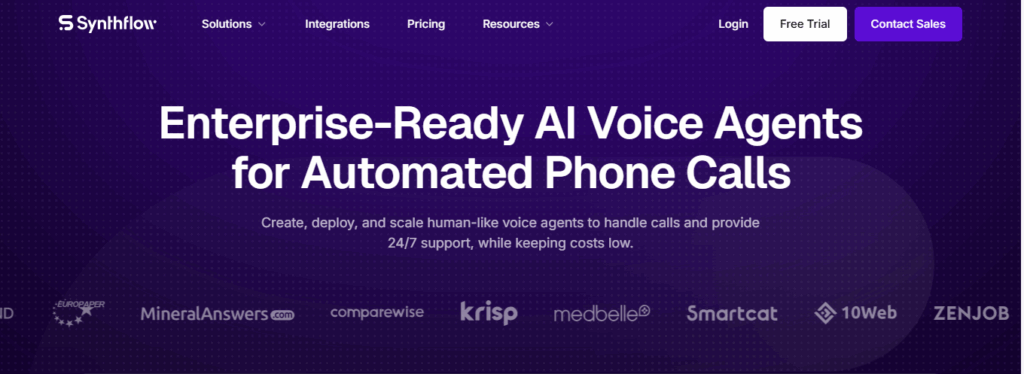 Synthflow is one of the AI voice bots