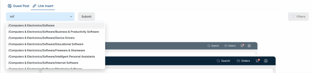 INSERT.LINK Filters INSERT.LINK Filters