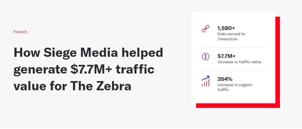 Seige Media links building causes traffic increase