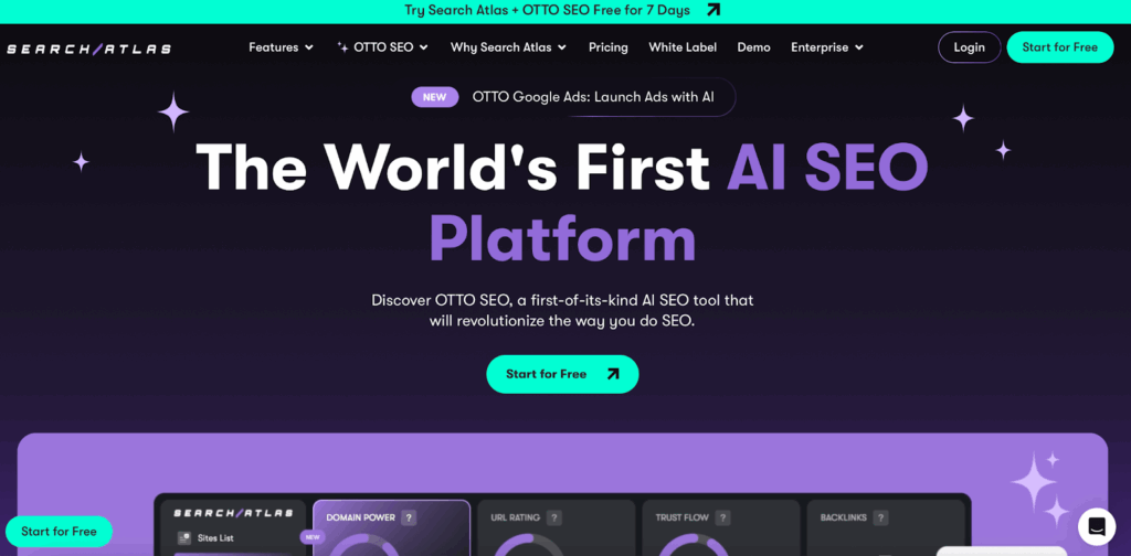 Search Atlas website