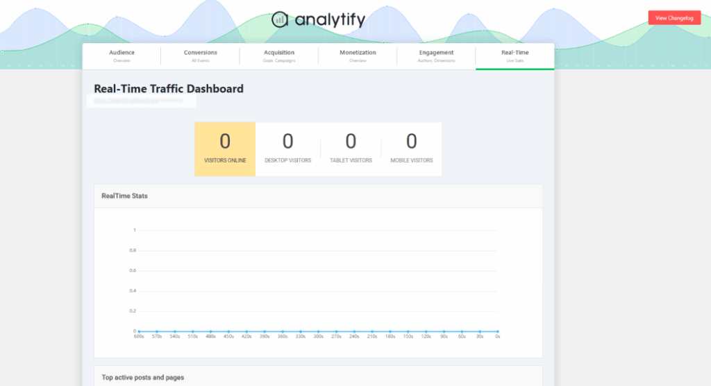 Real time traffic dashboard for what is my website worth?