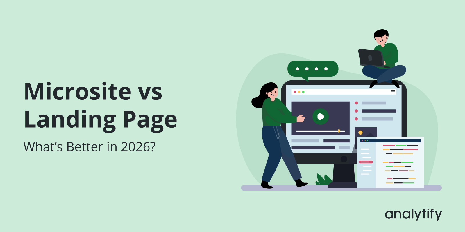 Microsite vs landing page : which is better for you in 2026?