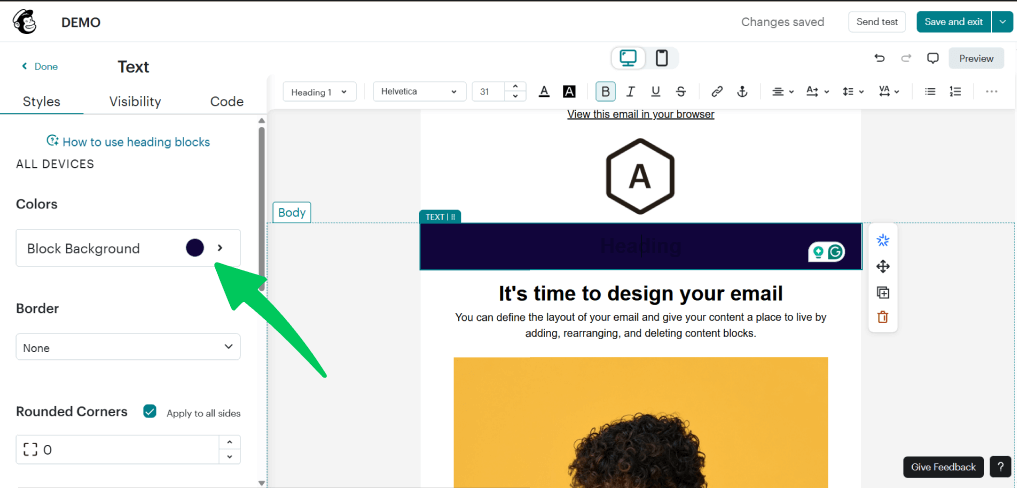 Add your preferred colors to email Add your preferred colors to email