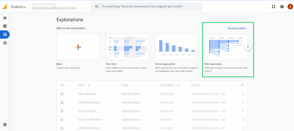 Select Path Exploration 
