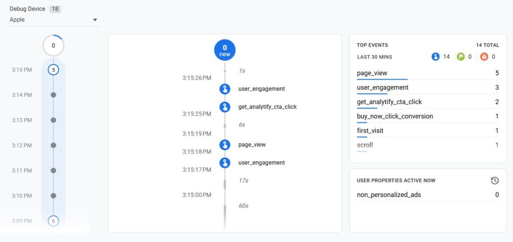 GA4 debugview custom tracking testing Analytify Script with Custom GTM Tracking