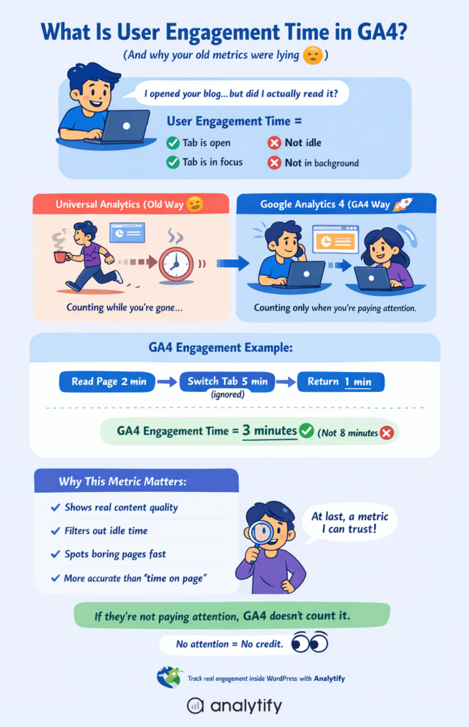 User Engagement time in Google Analytics 4