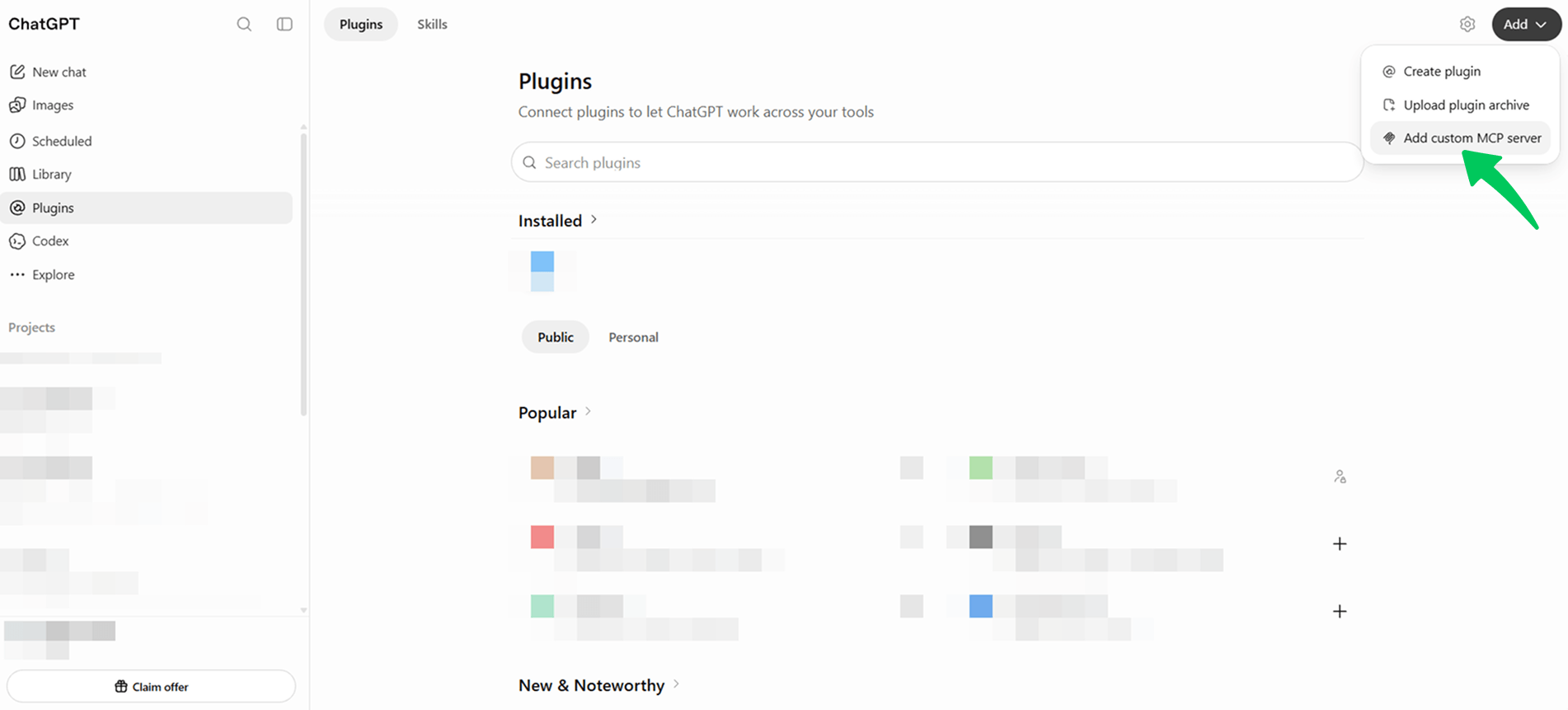 How to Connect GA4 to ChatGPT With Analytify MCP Add a custom MCP server from Plugins in ChatGPT